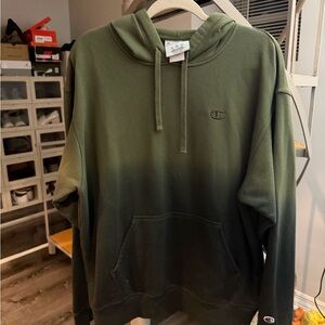 Champion Men's Green Ombre Hoodie